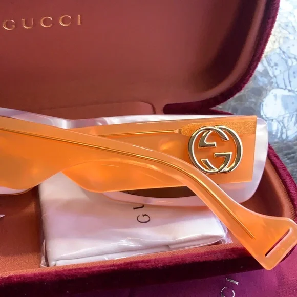 SOLD ⛔️Authentic GUCCI 52m Rect UNISEX Acetate sunglasses - Picture 11 of 11